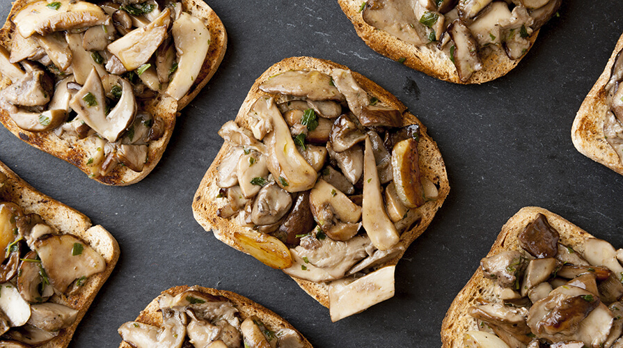 Garlic Mushroom Bruschetta