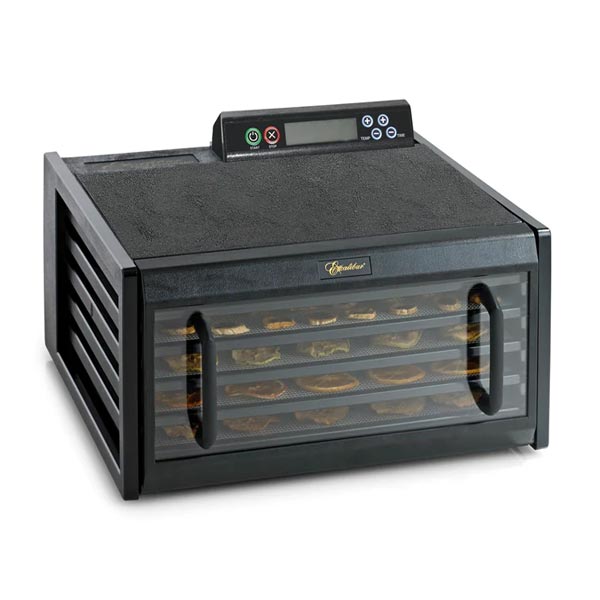 EXCALIBUR 5-TRAY FOOD DEHYDRATOR WITH DIGITAL 48-HR TIMER IN BLACK