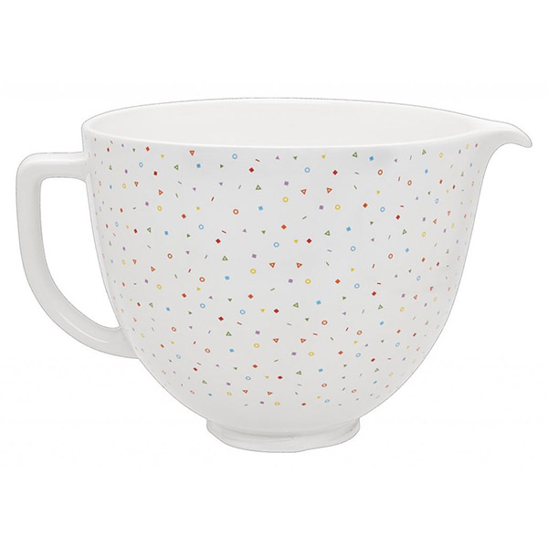 KITCHENAID CERAMIC 4.8L MIXER BOWL CONFETTI SPRINKLE