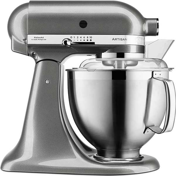 KITCHENAID 4.8L TILT-HEAD MIXER MEDAILLON SILVER