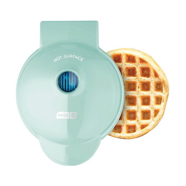 DASH MINI WAFFLE MAKER AQUA