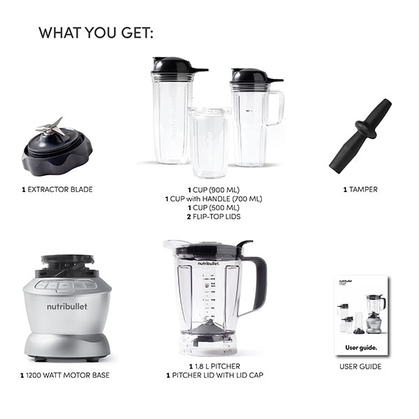 THE NUTRIBULLET FULL SIZE BLENDER COMBO 1200W